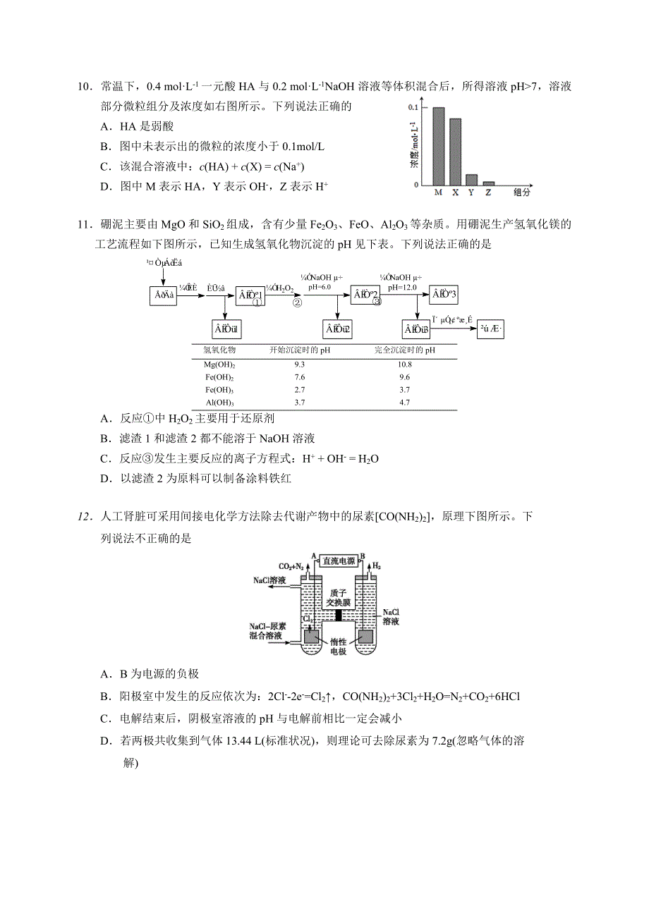 北京市海淀区2017届高三查漏补缺化学试题 WORD版含答案.doc_第2页