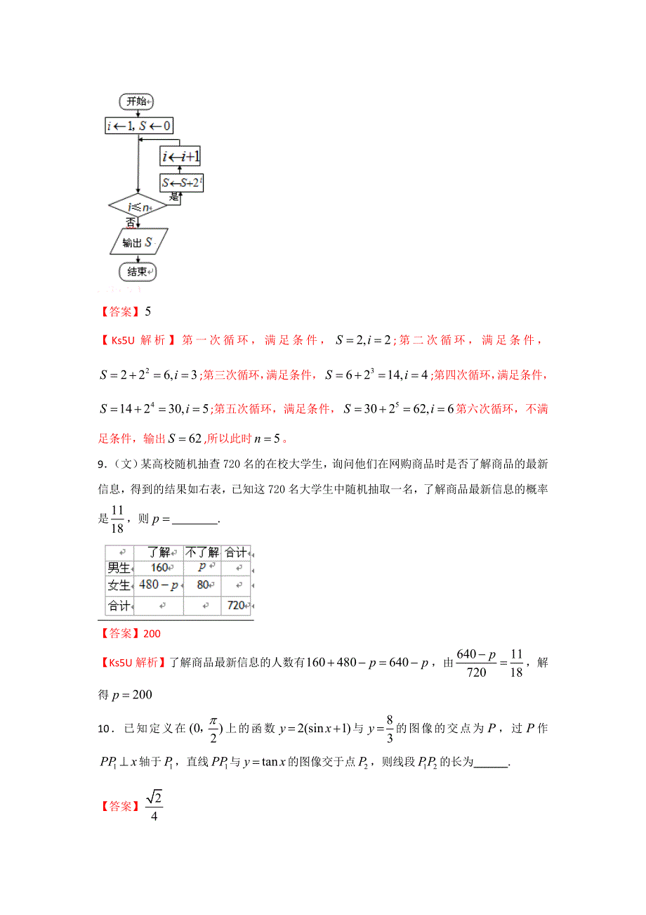 《解析》上海市闵行区2013届高三上学期期末教学质量调研数学文试题.doc_第3页