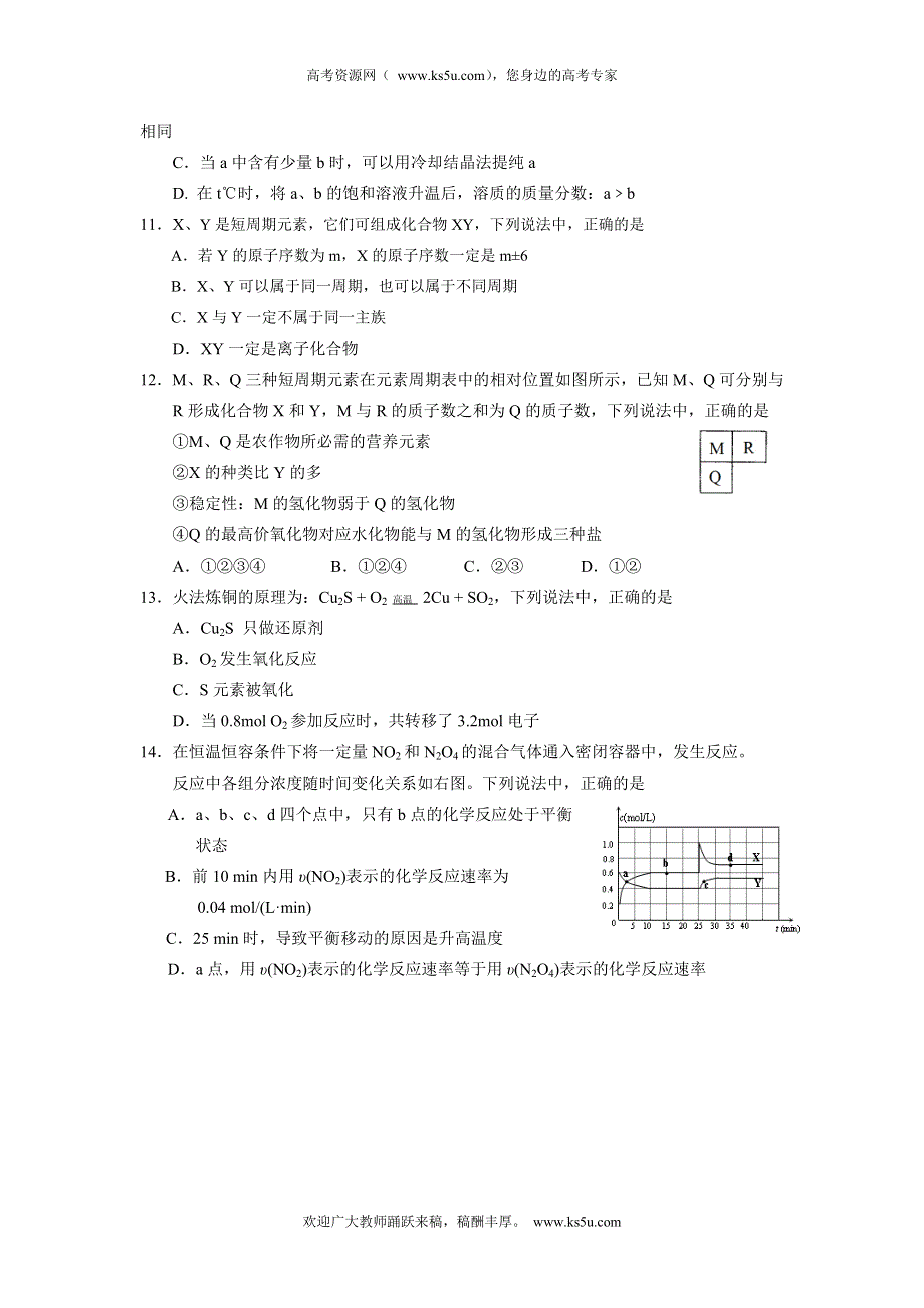 北京市海淀区2012届高三上学期期中练习题化学.doc_第3页