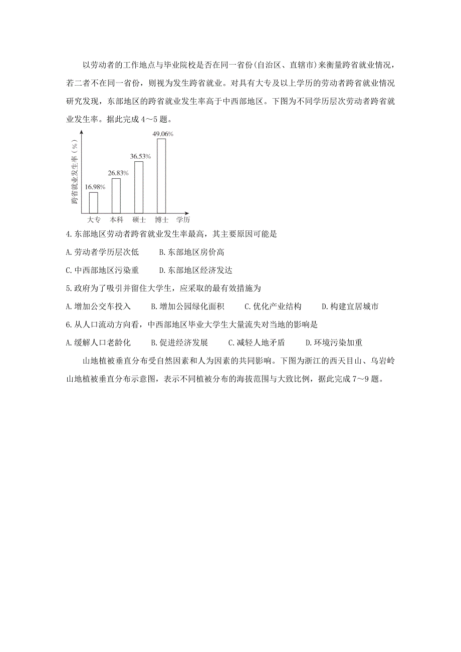 江苏省“决胜新高考•名校交流“2021届高三地理下学期3月联考试题（含解析）.doc_第2页