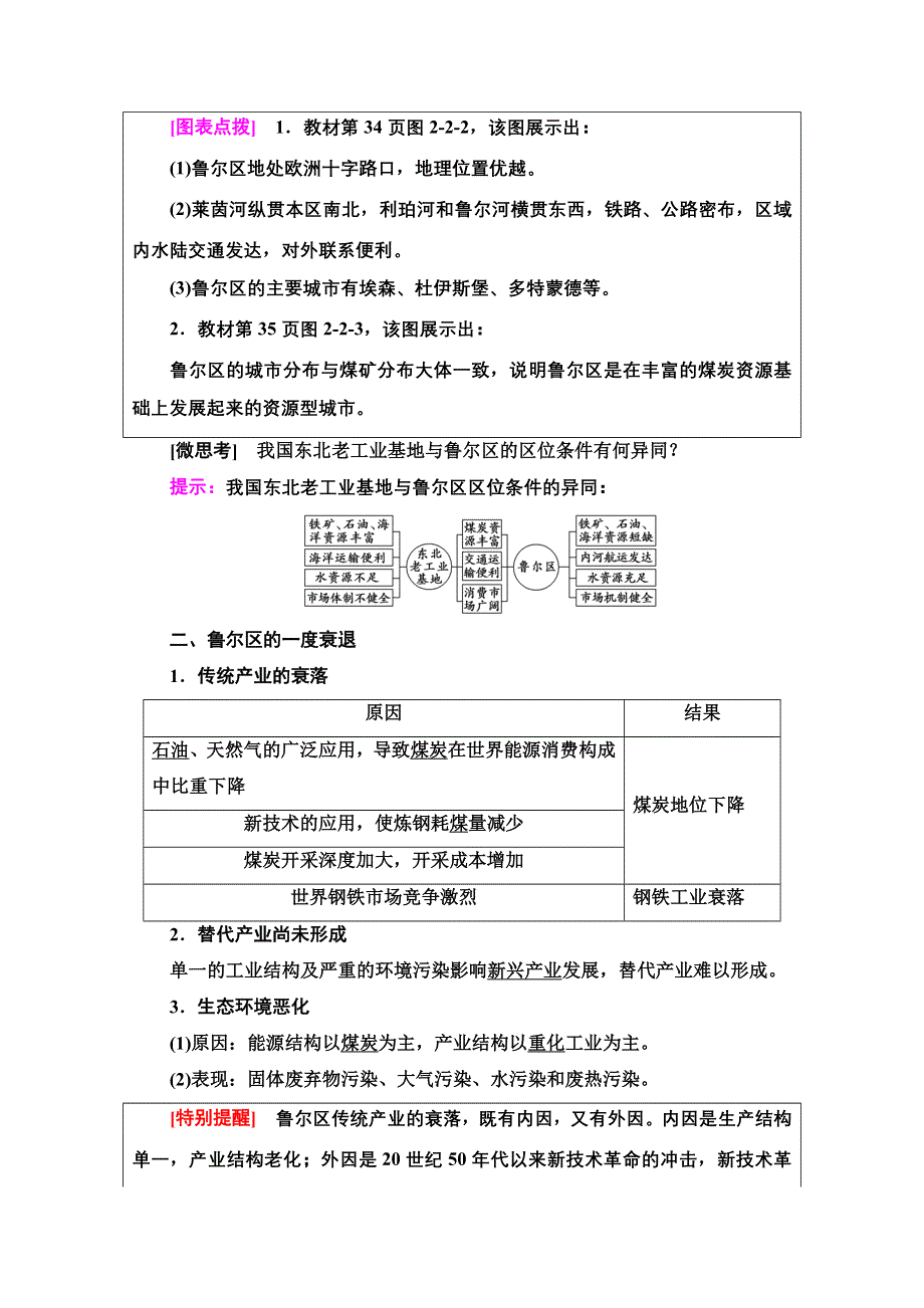 新教材2021-2022学年高中鲁教版地理选择性必修2学案：第2单元　第2节　资源枯竭地区的发展——以德国鲁尔区为例 WORD版含解析.doc_第2页