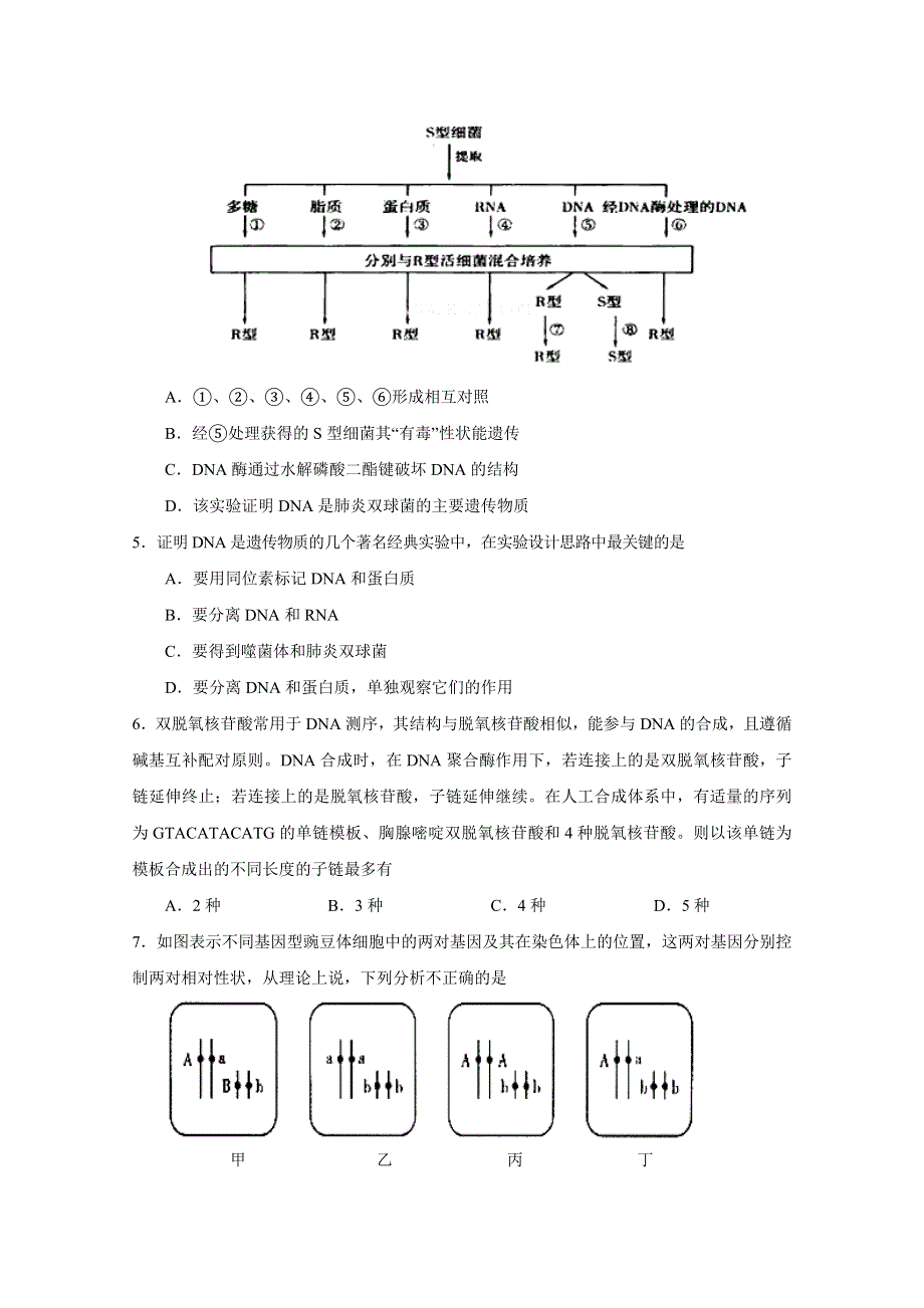 山东省滕州市第二中学2014-2015学年高二上学期期中考试生物试题 WORD版含答案.doc_第2页