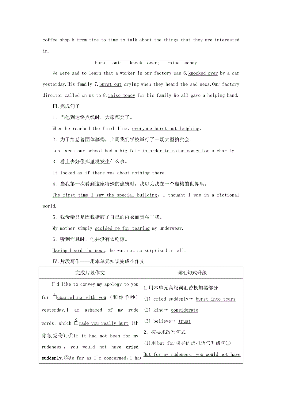 2022年高考英语一轮复习 Module 3 Interpersonal Relationships—Friendship课后练习（含解析）外研版选修6.doc_第2页