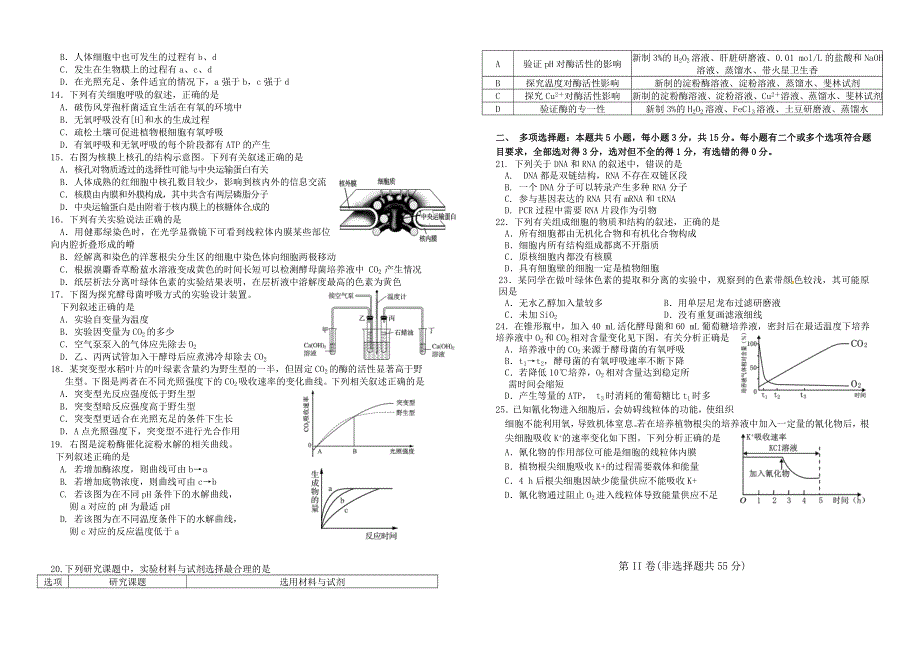 江苏省东台中学2021届高三上学期生物周练三 WORD版含答案.doc_第2页