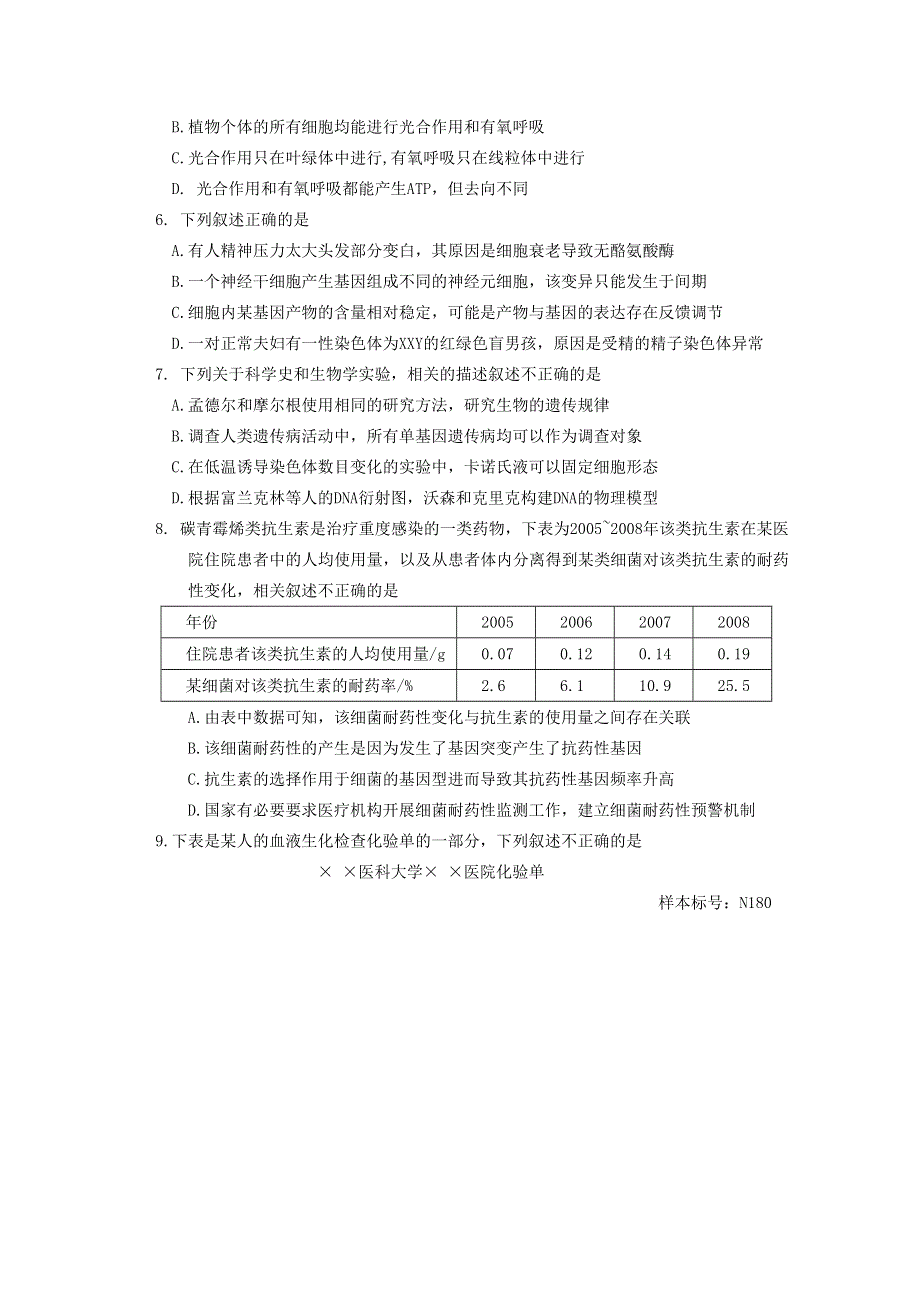 广东省汕头市金山中学2021届高三生物下学期第三次模拟考试试题.doc_第2页