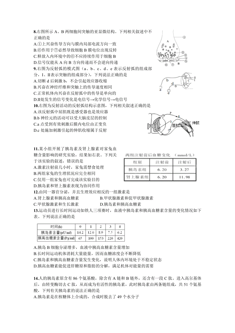 北京市第五中学2011-2012学年高二下学期期中考试 生物（理）试题.doc_第2页