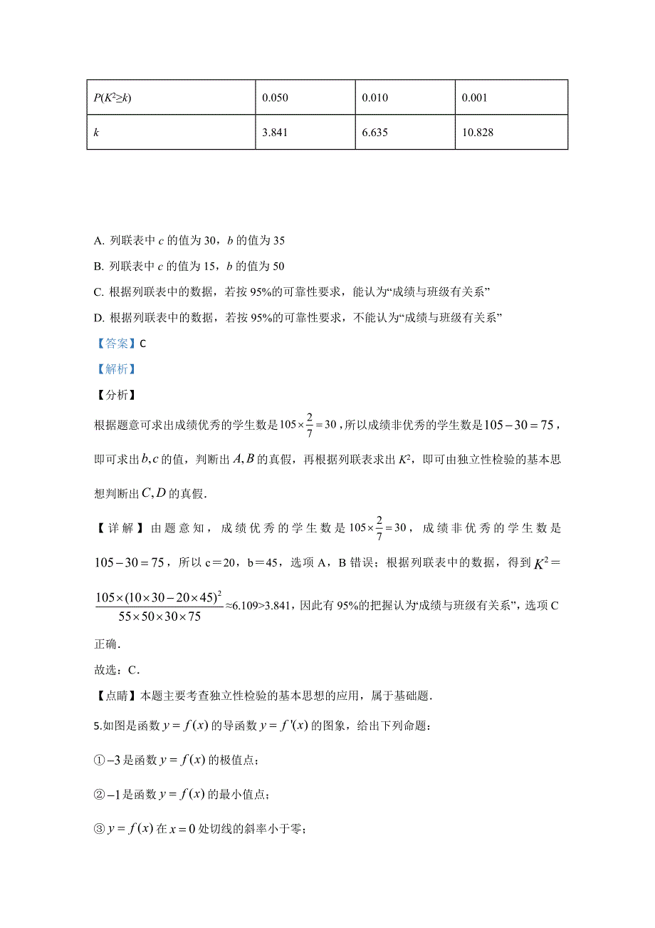 北京市第五中学2019-2020学年高二下学期第一次段考数学试题 WORD版含解析.doc_第3页