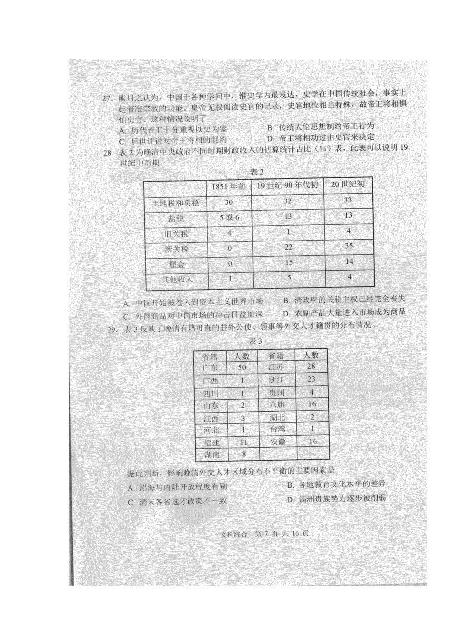 内蒙古赤峰市2018届高三4月模拟文科综合-历史试题 扫描版含答案.doc_第2页