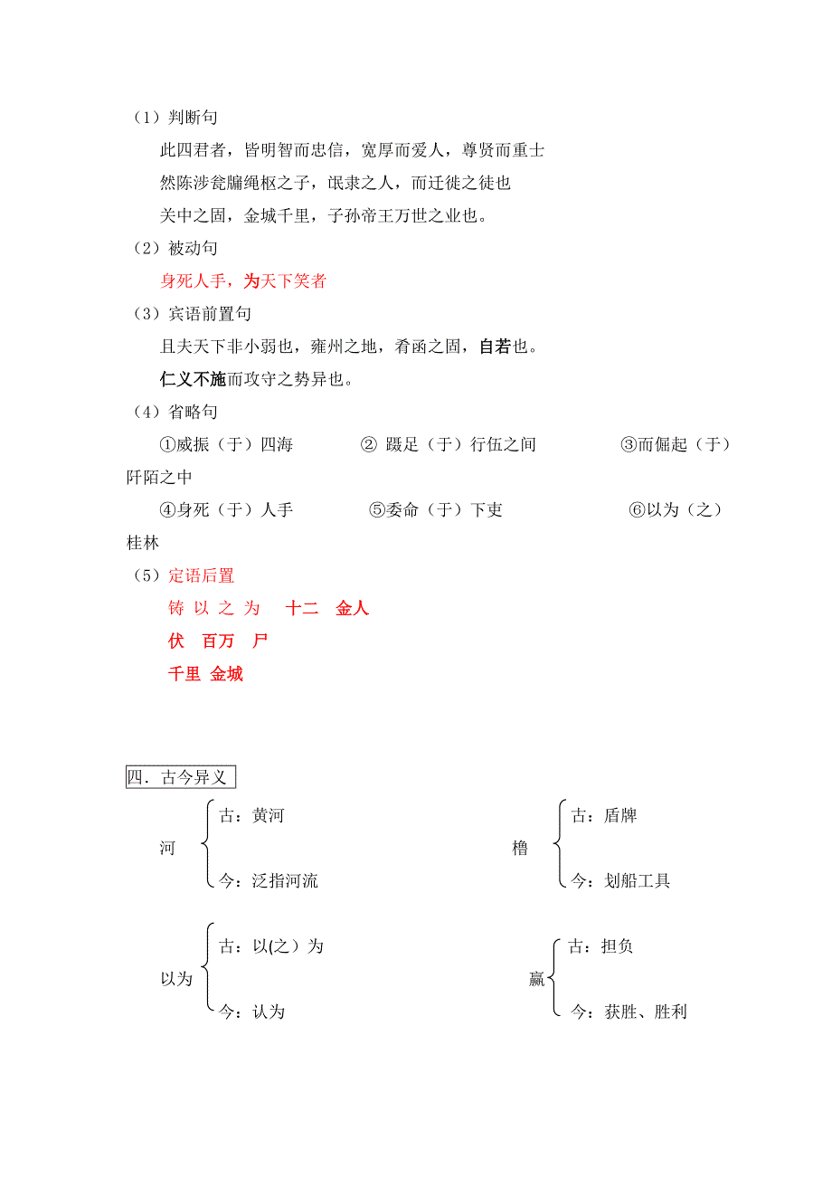 重庆市秀山高级中学高三语文复习：过秦论 知识点梳理 .doc_第3页