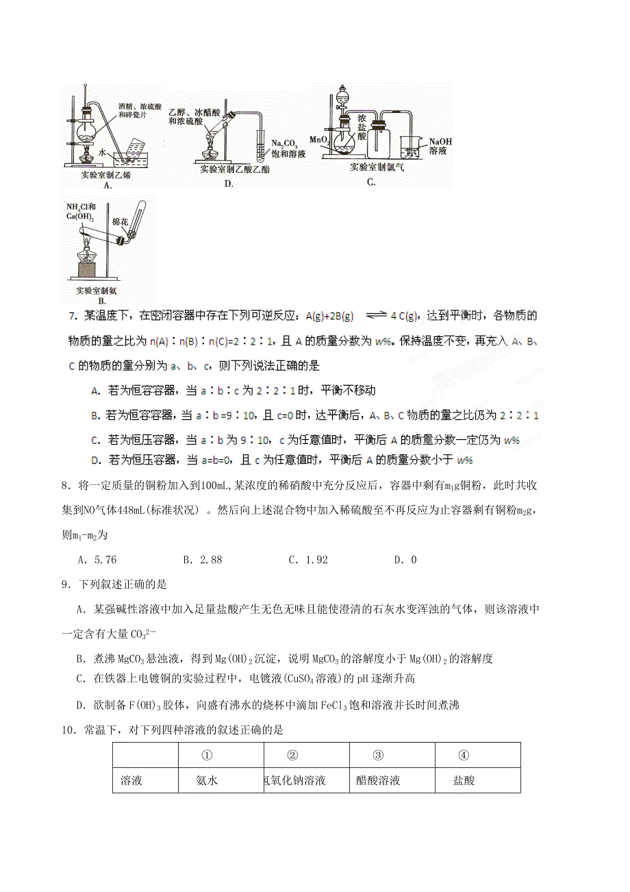 2012年高考化学第三部分专题六 WORD版含答案.doc_第2页