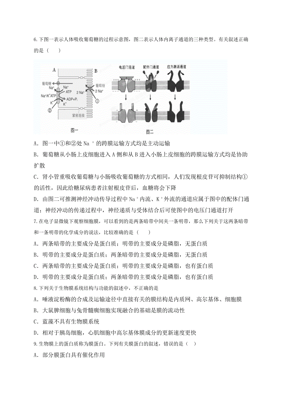 广西钦州市钦州港区2016-2017学年高一12月月考生物试题 WORD版含答案.doc_第3页