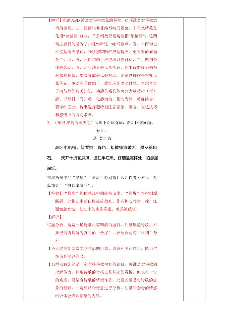 北京市2017届高三高考语文一轮复习 第34课时 诗歌的意象（教学设计） WORD版.doc_第2页