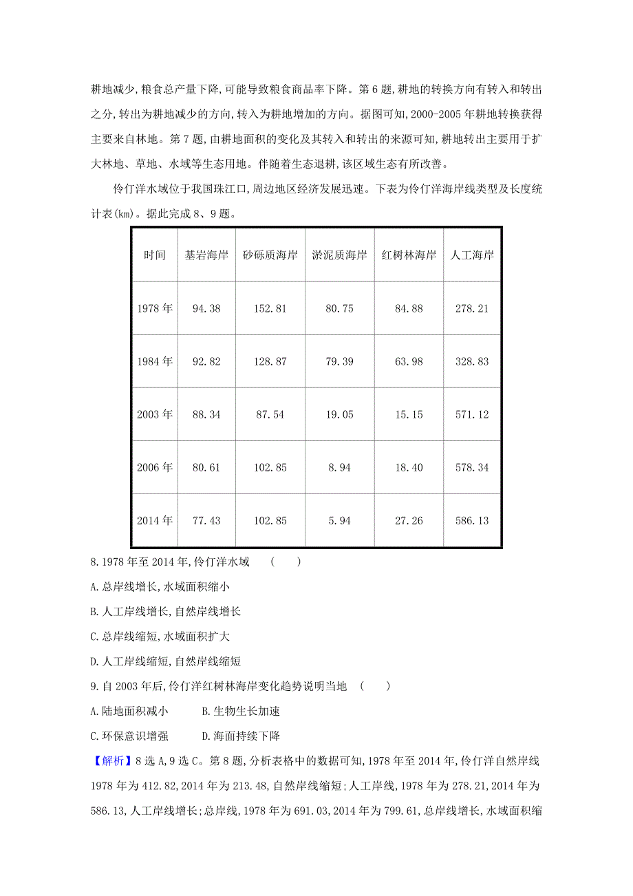 2020-2021学年新教材高中地理 模块素养评价B（含解析）新人教版选择性必修第三册.doc_第3页