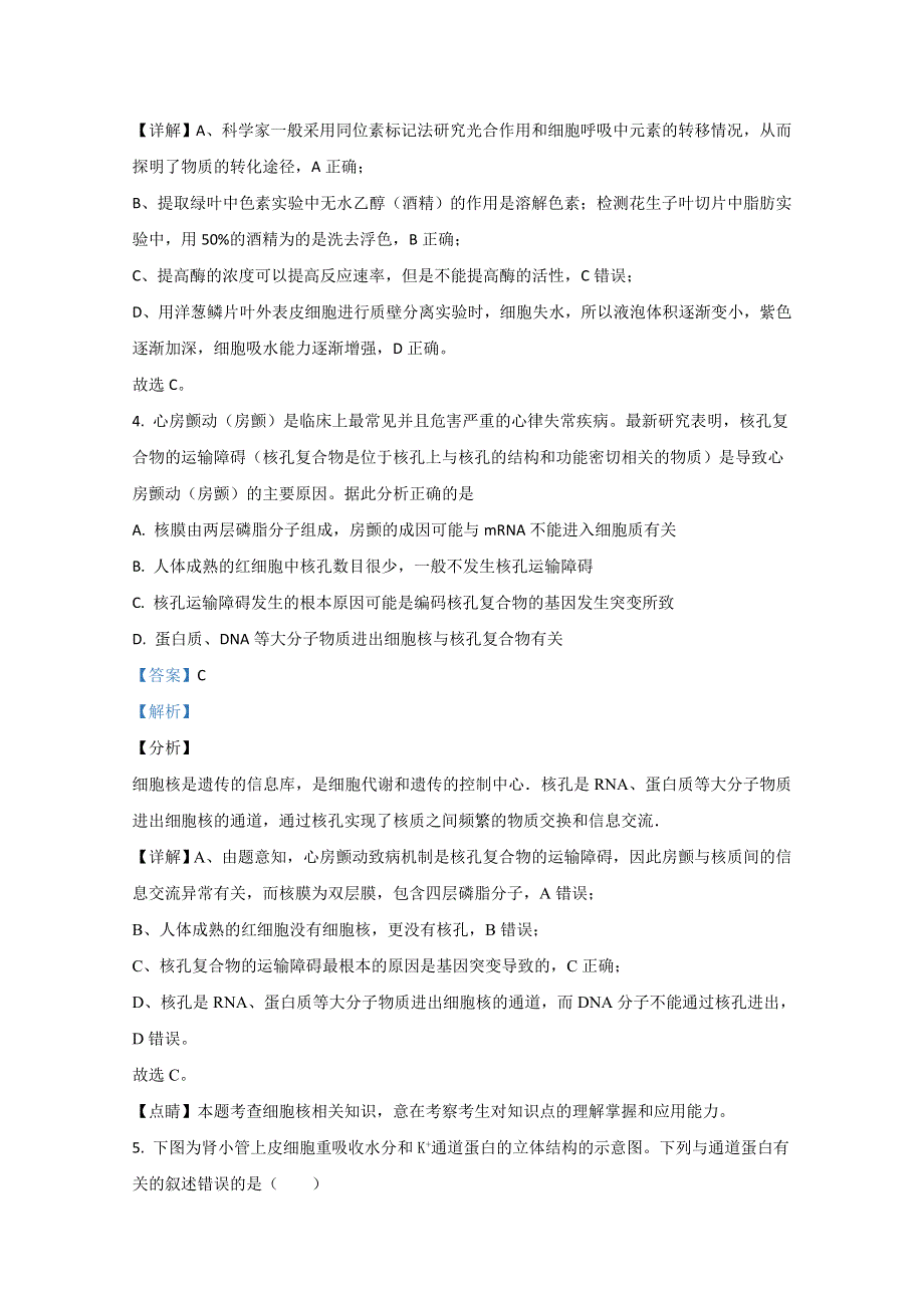 山东省济宁市2019-2020学年高二下学期期末考试生物试题 WORD版含解析.doc_第3页