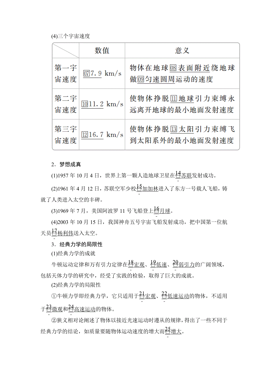 2019-2020学年人教版物理必修二培优教程讲义 练习：第六章 第五节 第六节　经典力学的局限性 WORD版含解析.doc_第2页