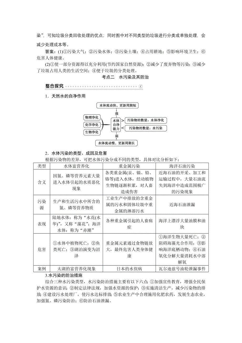 2016届（新课标）地理大一轮复习配套文档：选修6 环境保护 第48讲 环境污染与防治.DOC_第3页