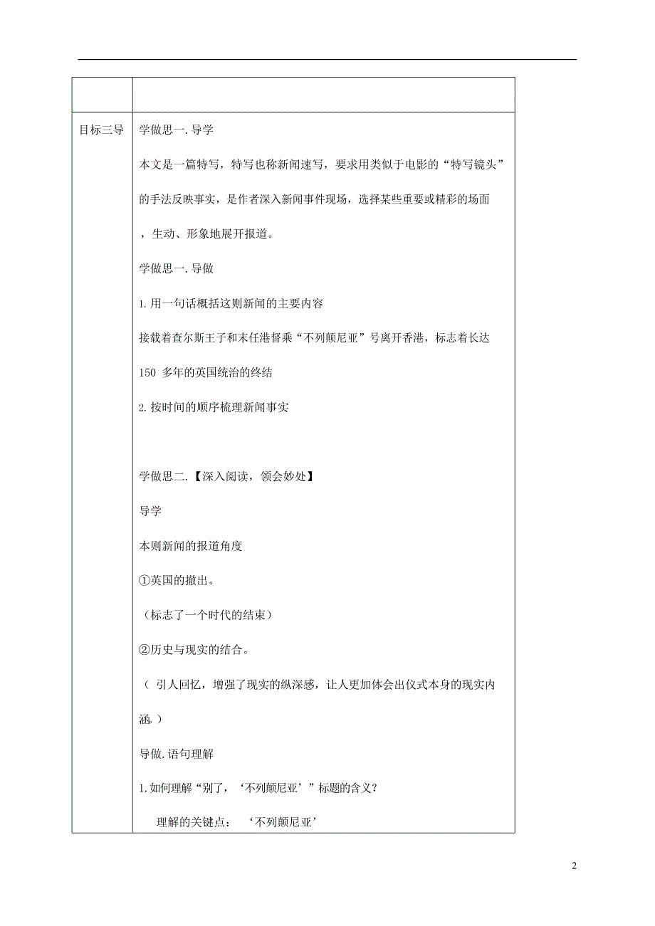 人教版高中语文必修一《短新闻两篇》教案教学设计优秀公开课 (55).docx_第2页