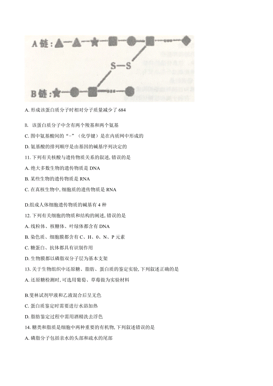 山东省聊城市2019-2020学年高二下学期期末考试生物试题 WORD版含答案.docx_第3页