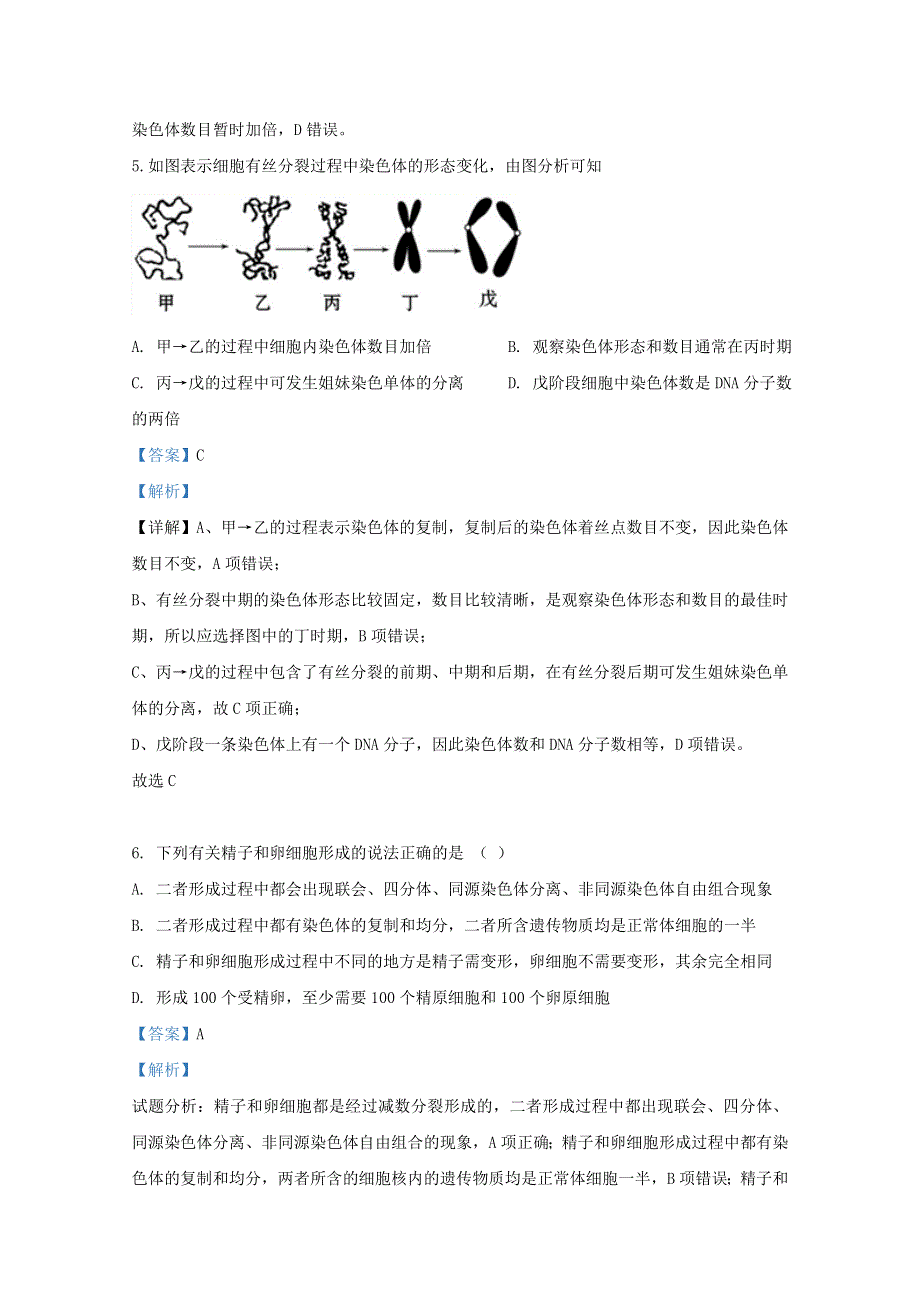 山东省济宁市兖州区2018-2019学年高一生物下学期期中检测试题（含解析）.doc_第3页