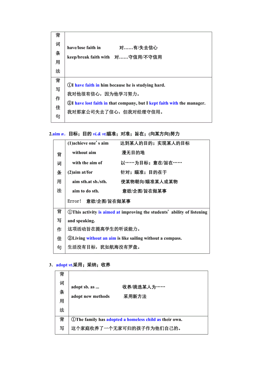 2022届高考英语人教版一轮学案：选修6 UNIT 1 ART WORD版含答案.doc_第3页