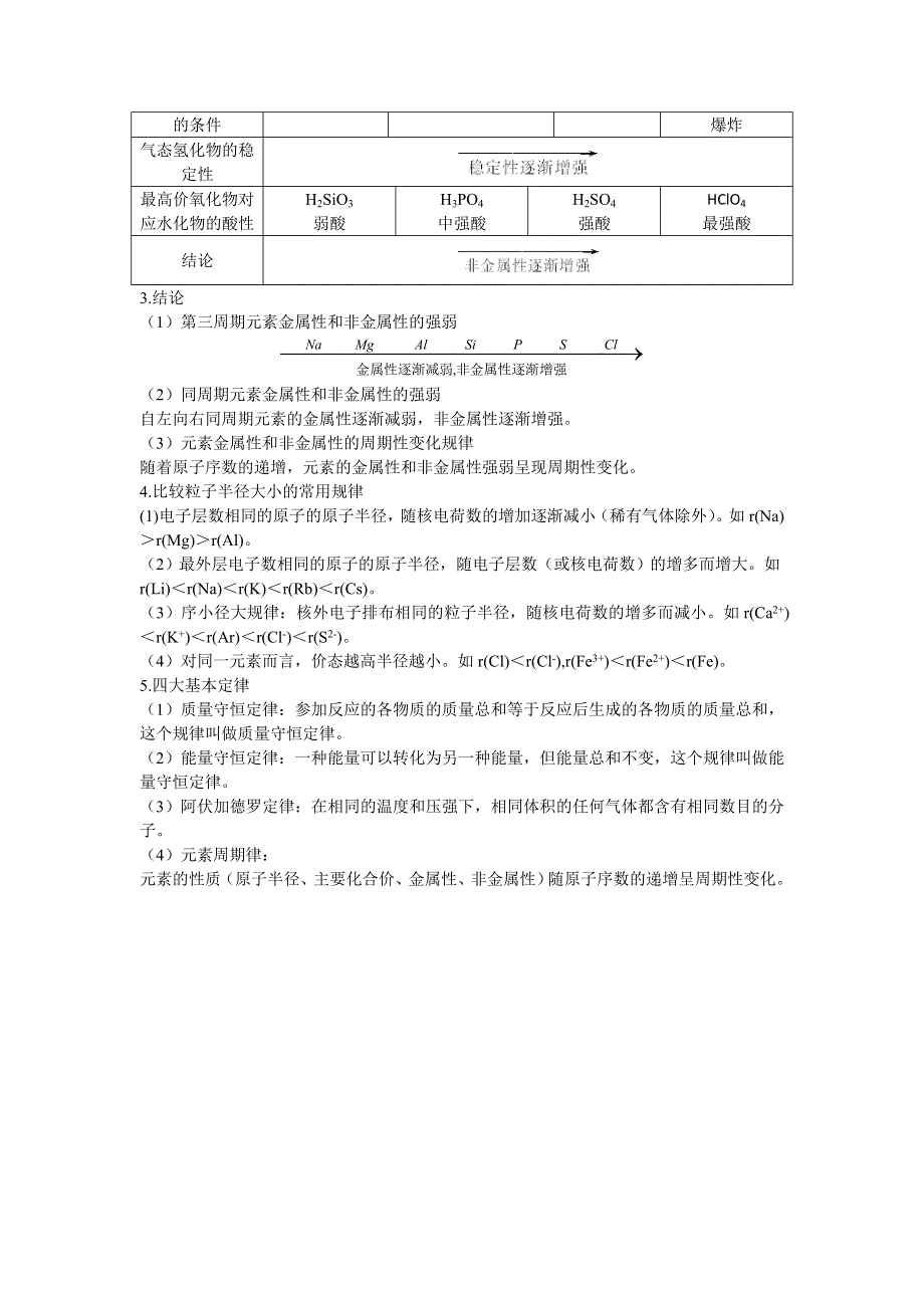 化学人教版必修2学案：课前预习 第一章第二节元素周期律第2课时元素周期律 WORD版含解析.doc_第2页