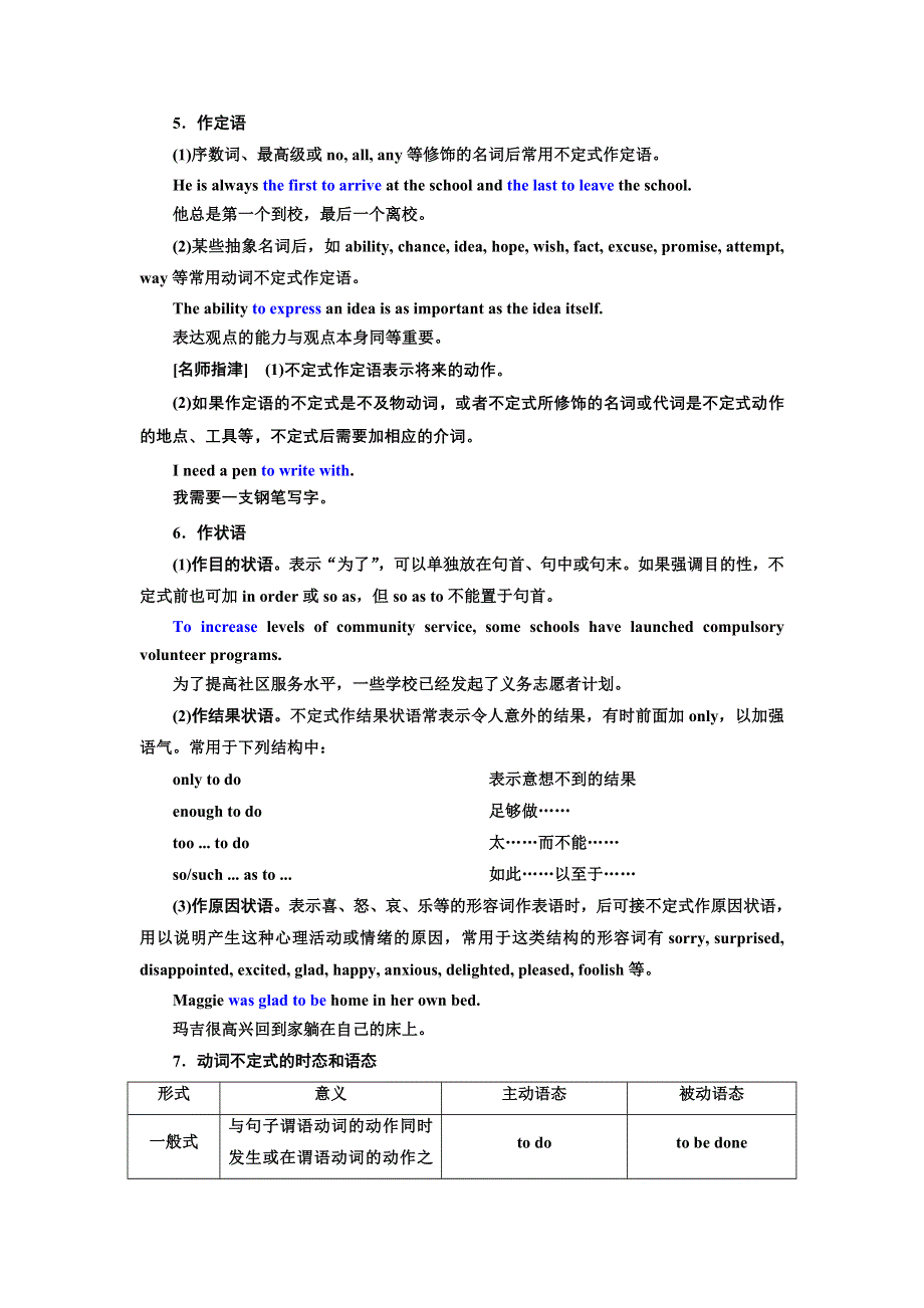 2022届高考英语人教版一轮学案：重难语法课（5）——非谓语动词 WORD版含答案.doc_第3页