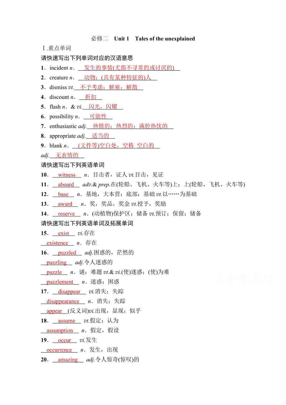 2022届高考英语译林版一轮练习：必修2 WORD版含解析.doc_第1页