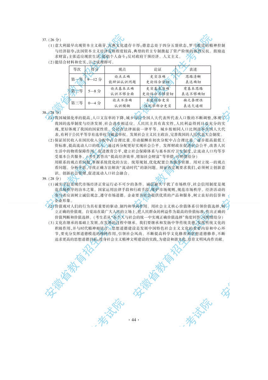 2012年高考真题——文综（安徽卷）答案.doc_第2页