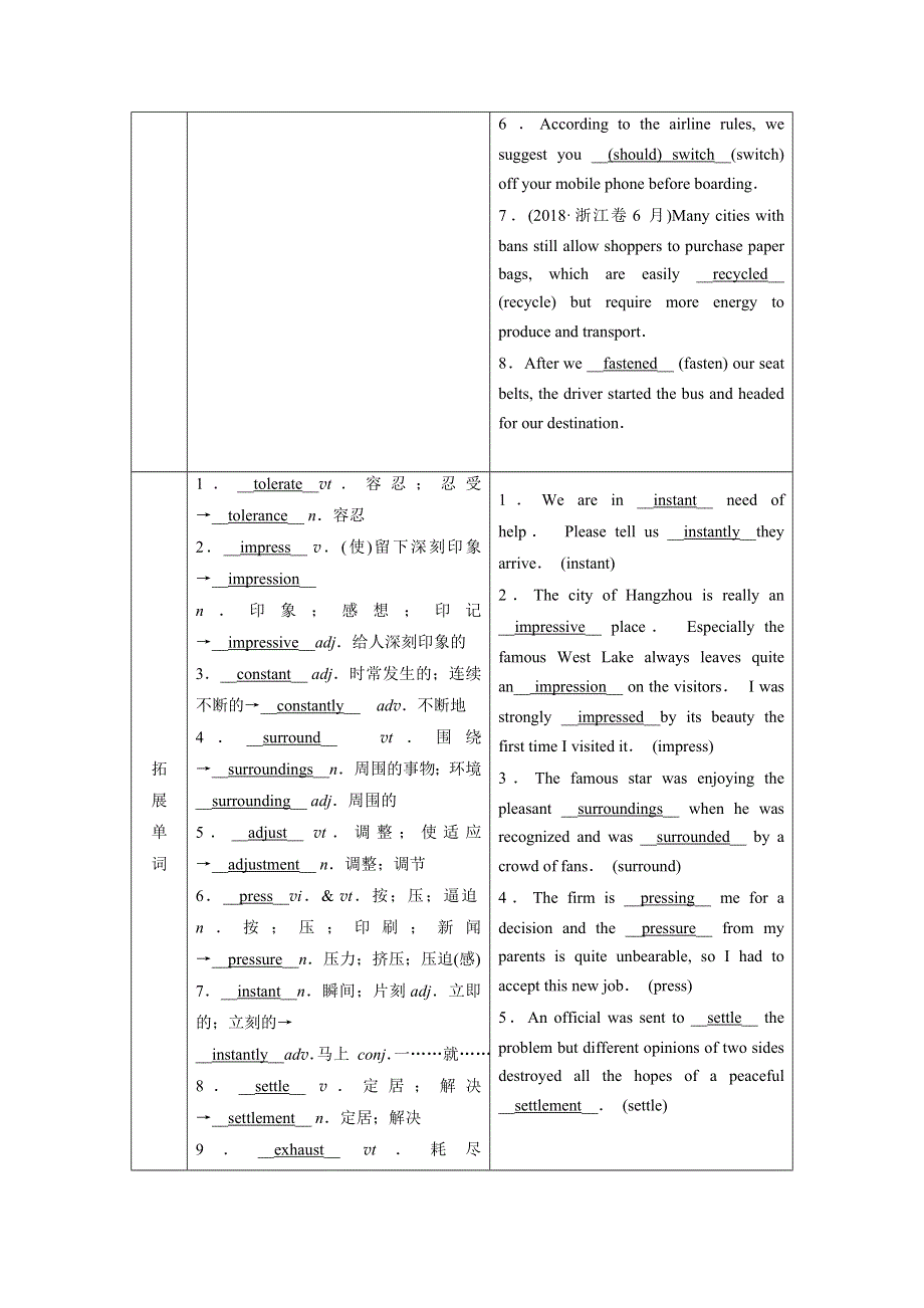 2022届高考英语（人教版）一轮总复习学案：必修五 UNIT 3　LIFE IN THE FUTURE WORD版含解析.doc_第2页