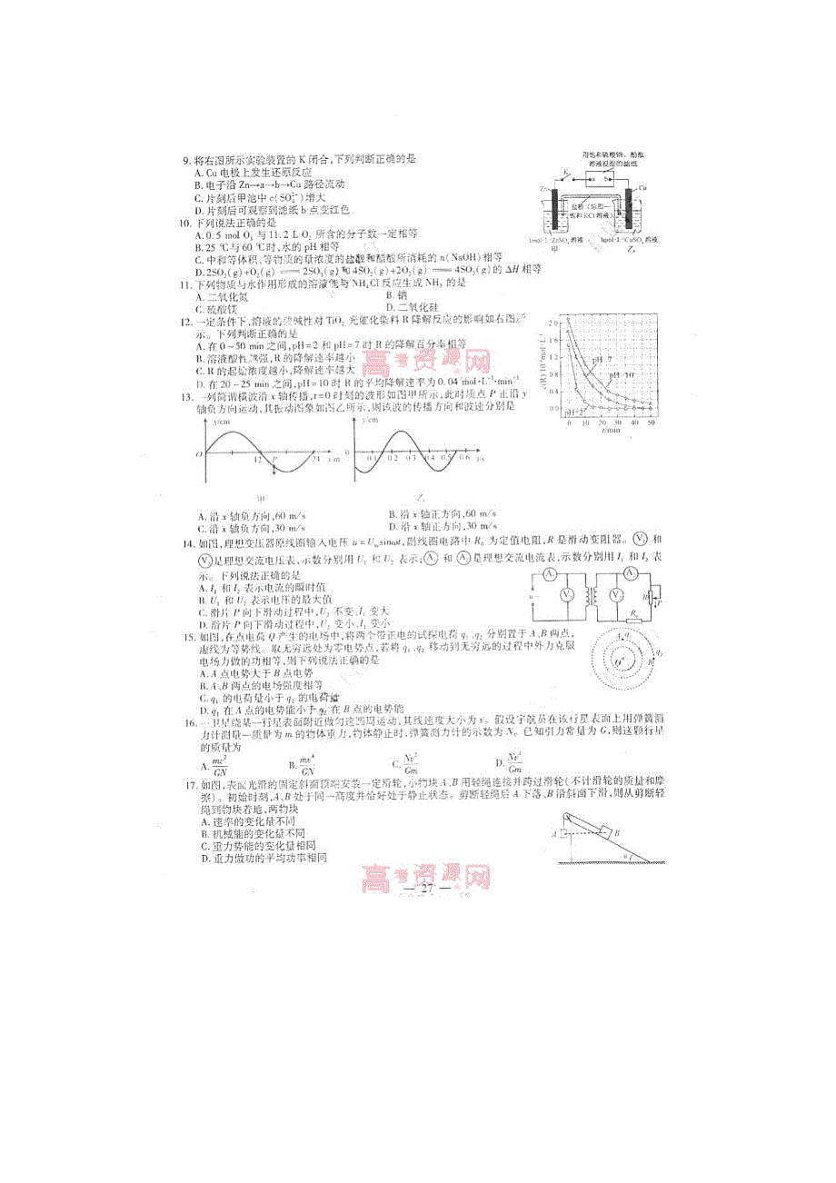 2012年高考真题——理综（福建卷）速递版.doc_第2页