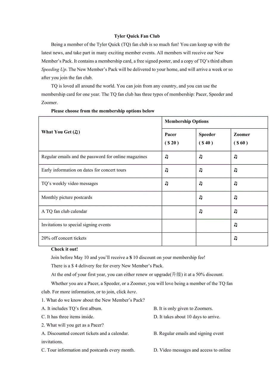 四川省雅安中学2021-2022学年高二上学期10月月考英语试题 WORD版含解析.doc_第3页