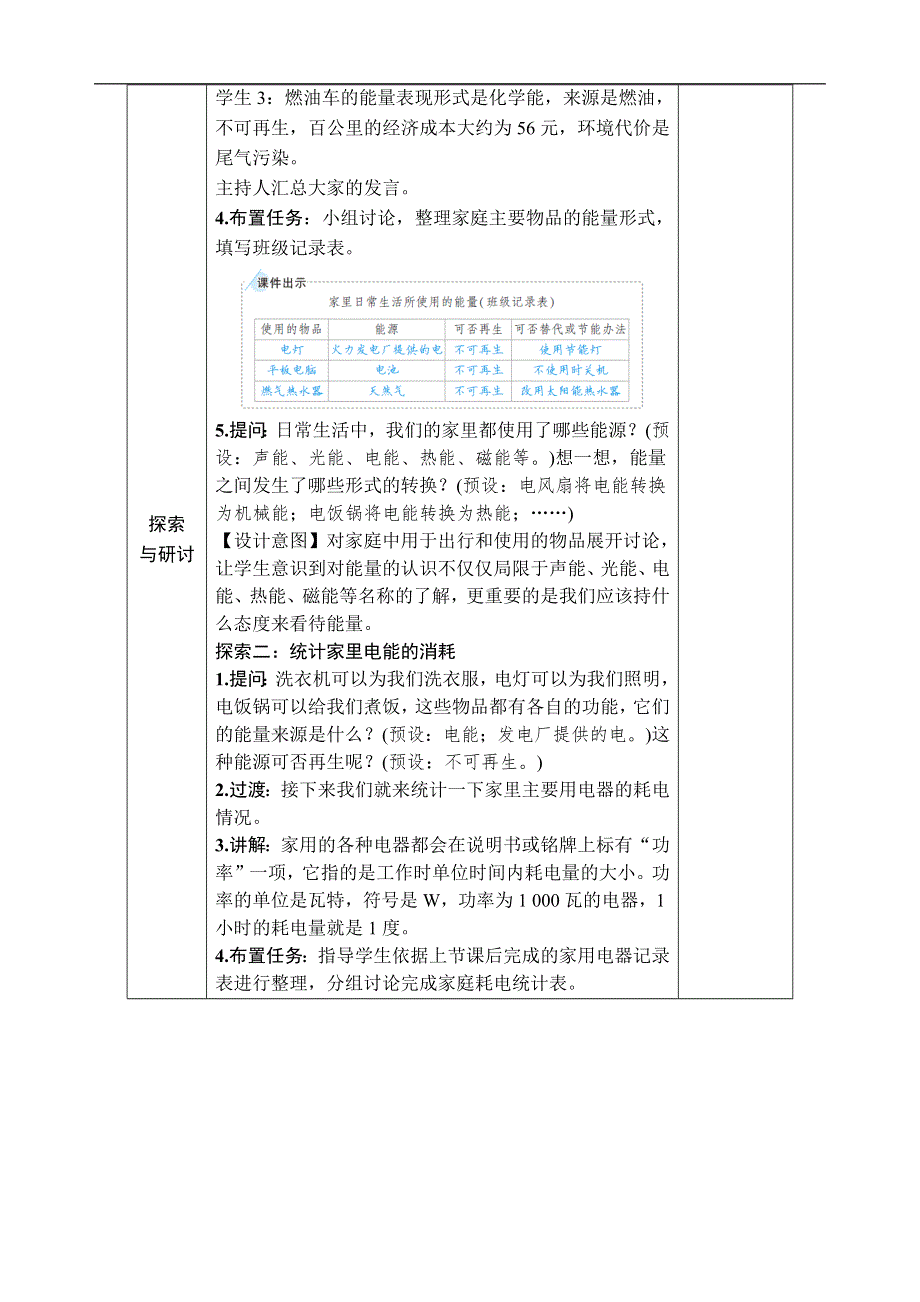 教科版六年级科学上册第四单元能量第2课 调查家中使用的能量.docx_第3页