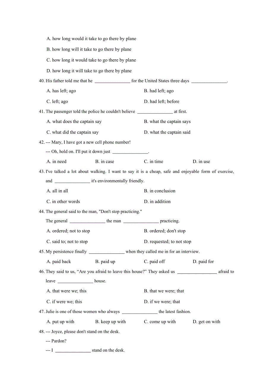 2016年秋季高二英语北师大版必修5单元练习：UNIT 14 CAREERS（LESSON3&4） WORD版含答案.doc_第3页