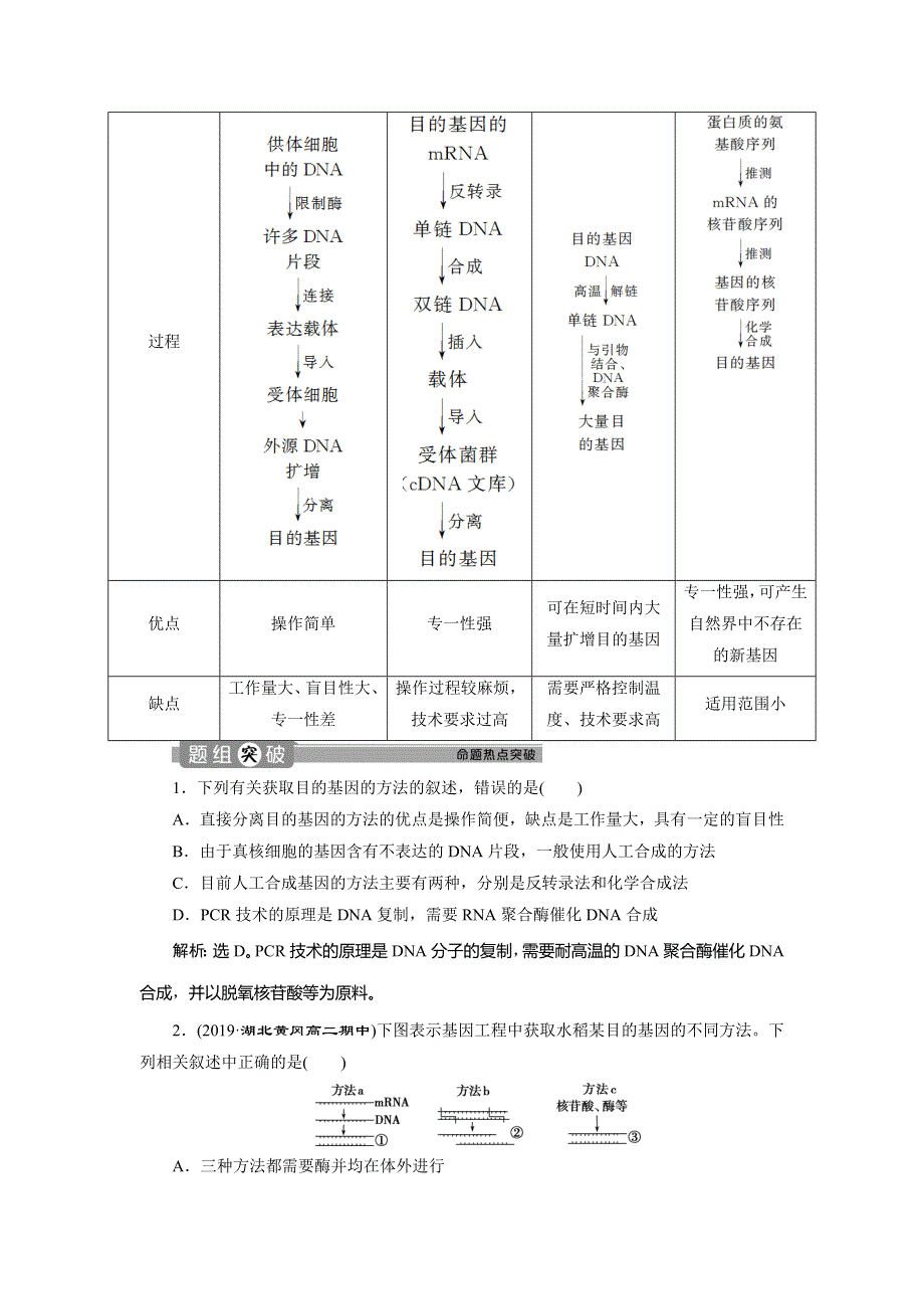 2019-2020学年人教版生物选修三江苏专用学案：1．2　基因工程的基本操作程序 WORD版含答案.doc_第3页