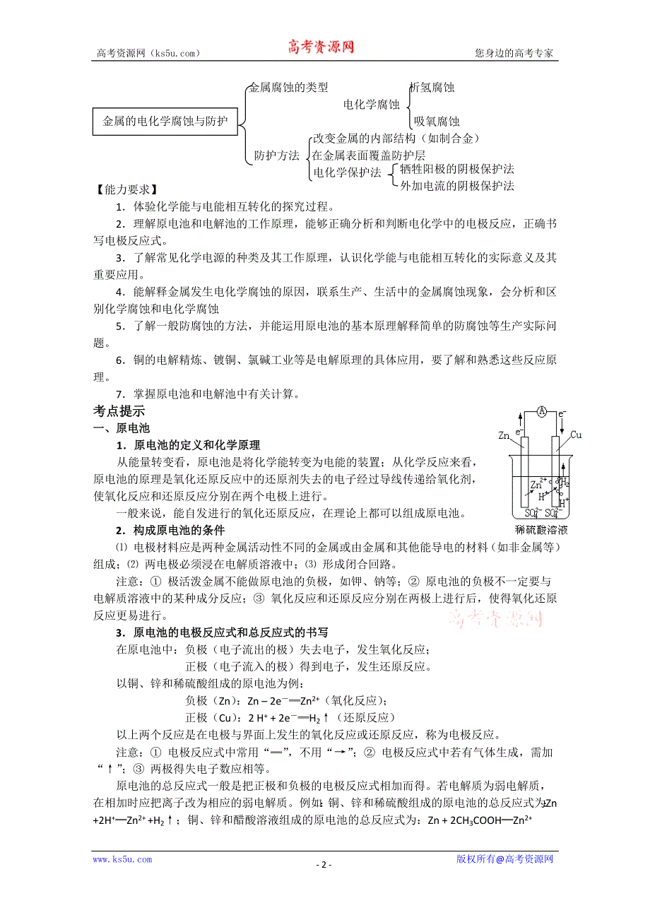 化学强档：电化学原理及其应用知识网络.doc_第2页