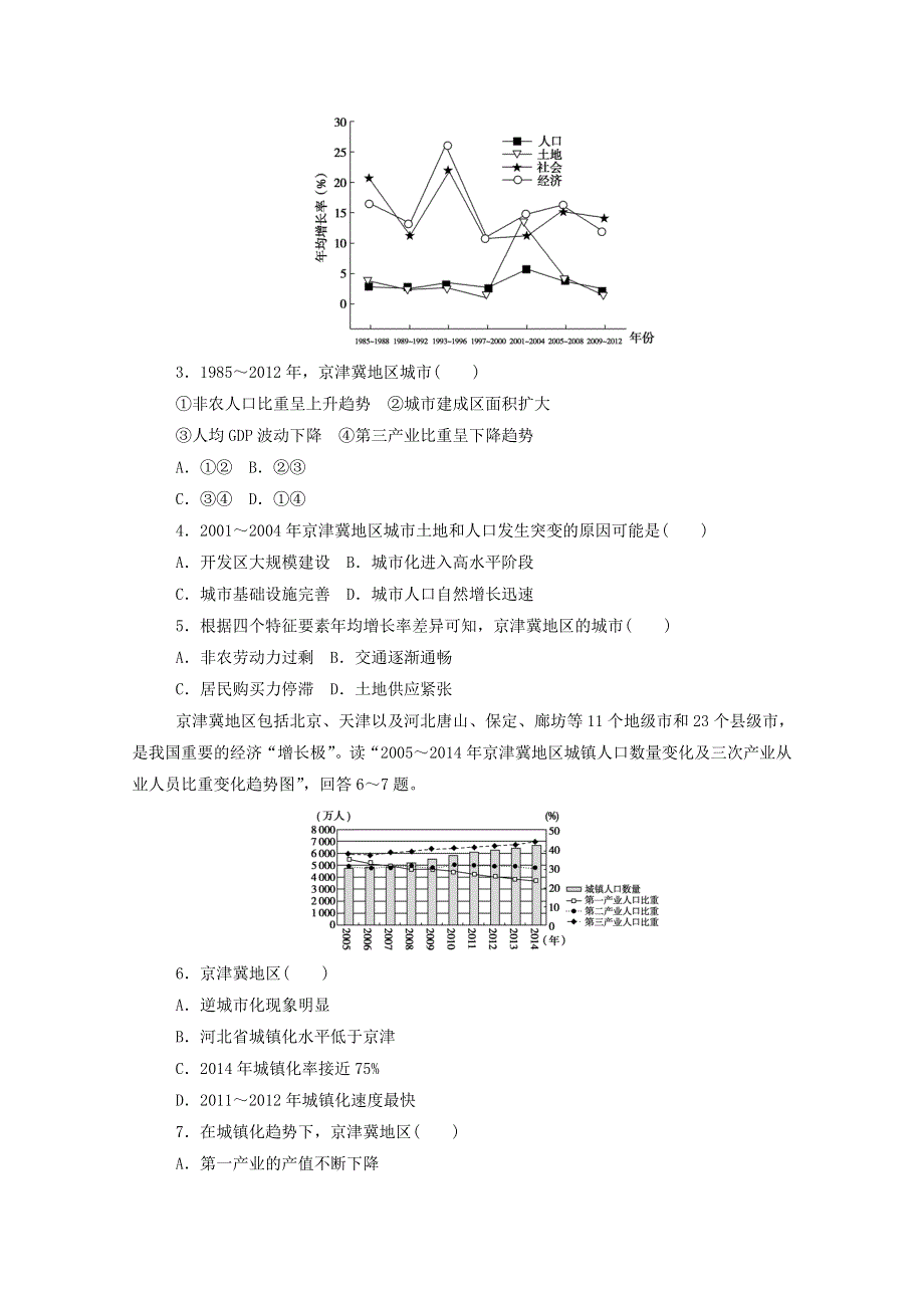 2020-2021学年新教材高中地理 第四章 国土开发与保护 章末综合检测（含解析）中图版必修2.doc_第2页