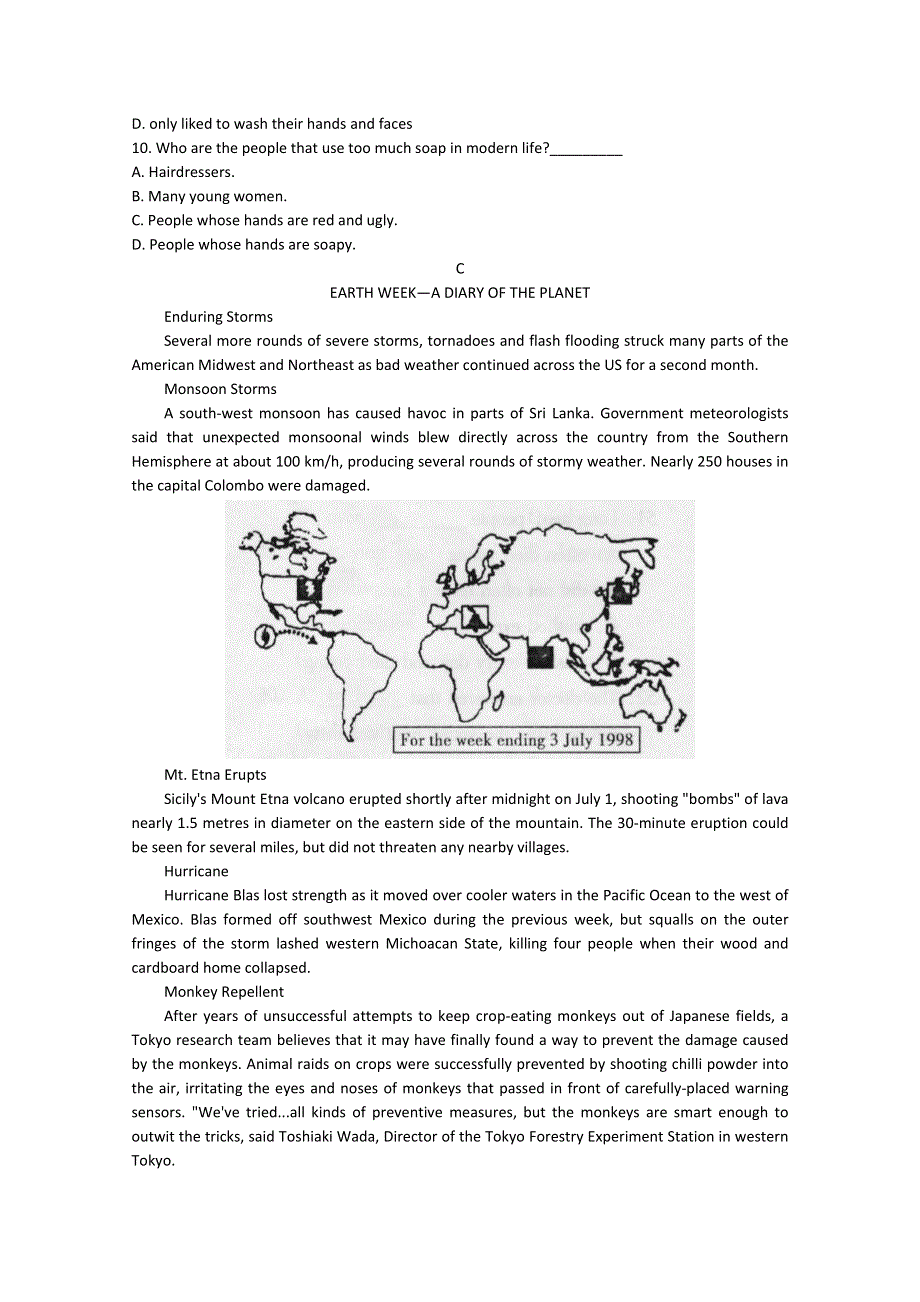 2014-2015学年高中英语同步《名校》练习题《5》及答案：UNIT5（人教新课标必修4）.doc_第3页