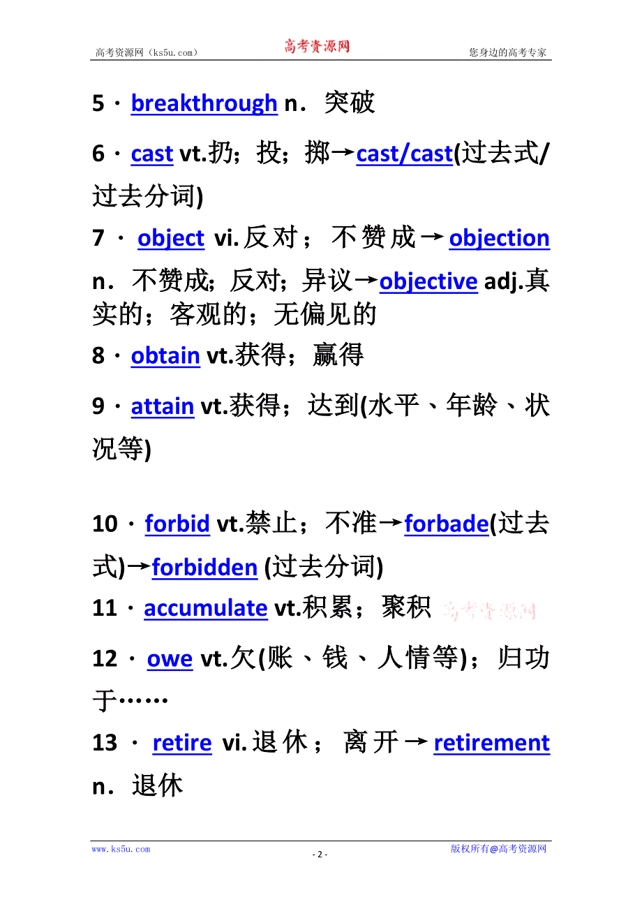 2012年高考英语要点梳理+重点突破： UNIT 2　CLONING （新人教版选修8）.doc_第2页