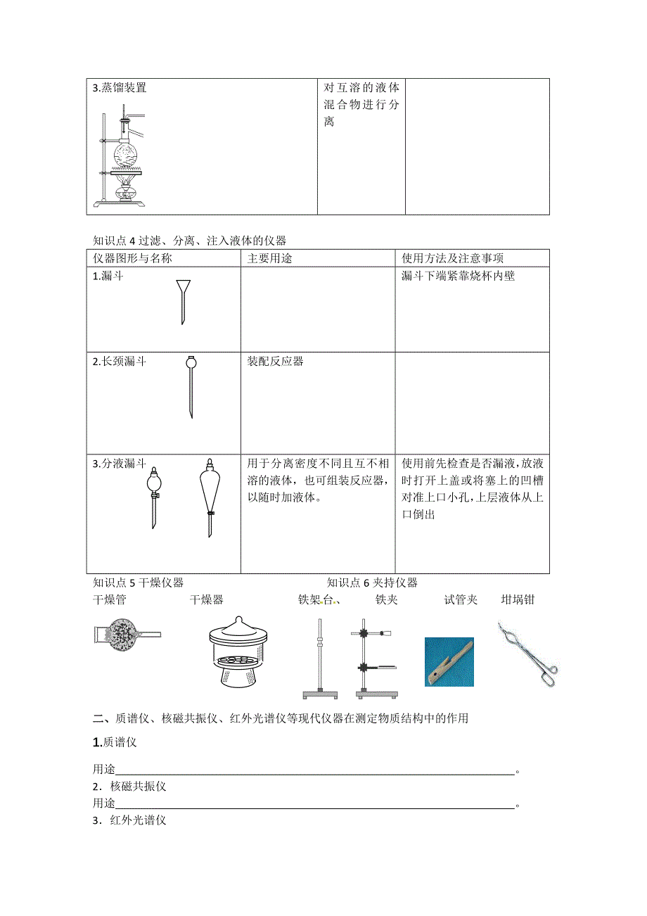 《考前冲刺必备》2013高考化学不可不知的60大考点 考点50 实验室常用仪器及其使用.doc_第3页