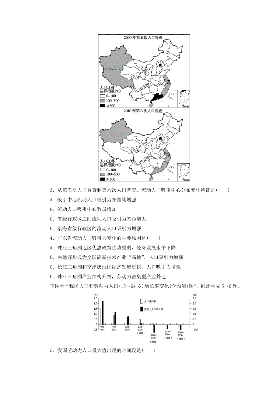 2020-2021学年新教材高中地理 综合练习卷（含解析）新人教版必修2.doc_第2页