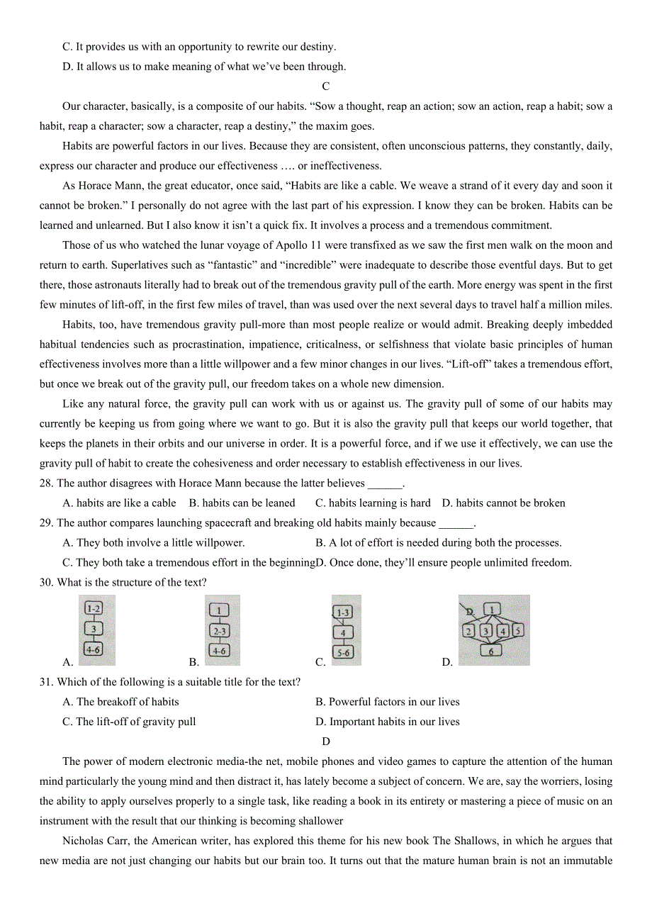 江苏省南京外国语学校2022-2023学年高三上学期期中英语试题.docx_第3页