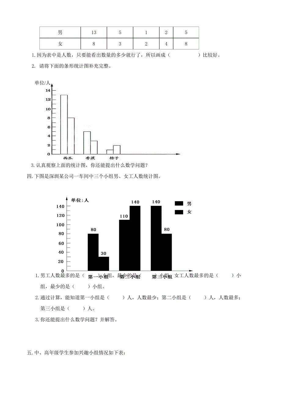 四年级数学上册 专项复习 统计与可能性 新人教版.doc_第2页