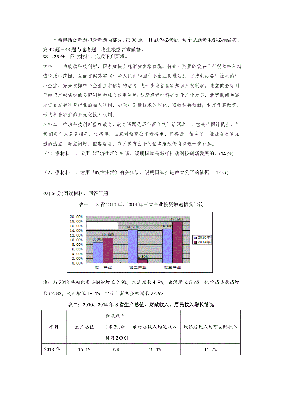 广东省普宁市第一中学2015-2016学年高二下学期期中考试文综政治试题 WORD版含答案.doc_第3页