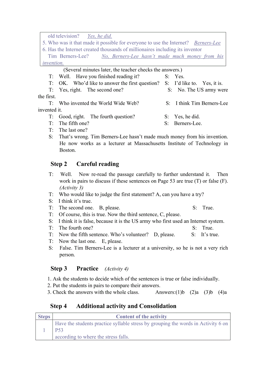 2014-2015学年高中英语同步（云南）教案（2）：M 6 THE INTERNET AND TELECOMMUNICATIONS（外研版必修1）.doc_第2页