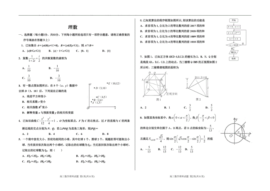 辽宁省葫芦岛市兴城市高级中学2020届高三下学期模拟调研考试数学（理）试卷 PDF版含答案.pdf_第1页