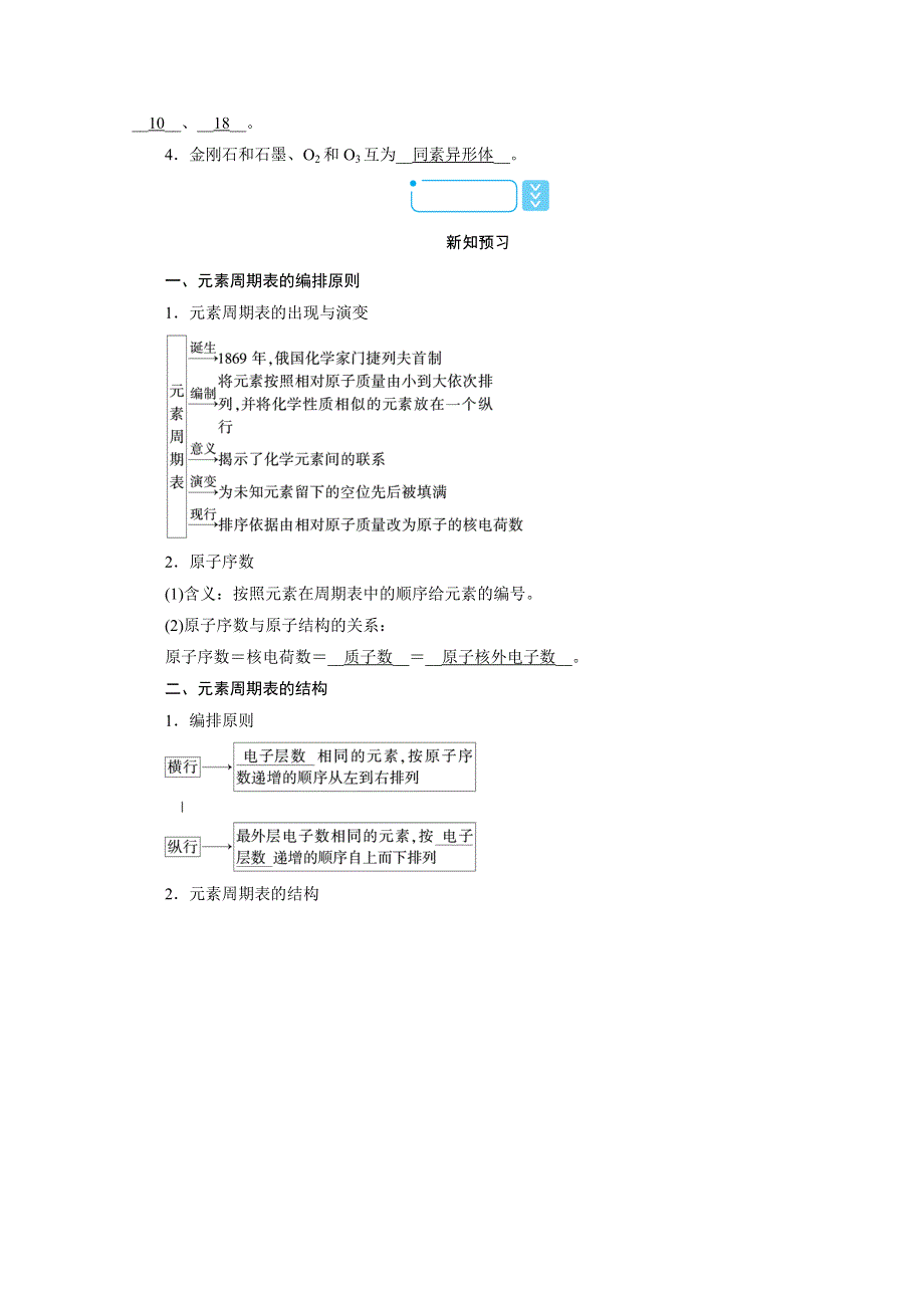 新教材2021-2022学年高中化学人教版必修第一册学案：4-1 第2课时　元素周期表　核素 WORD版含解析.doc_第2页
