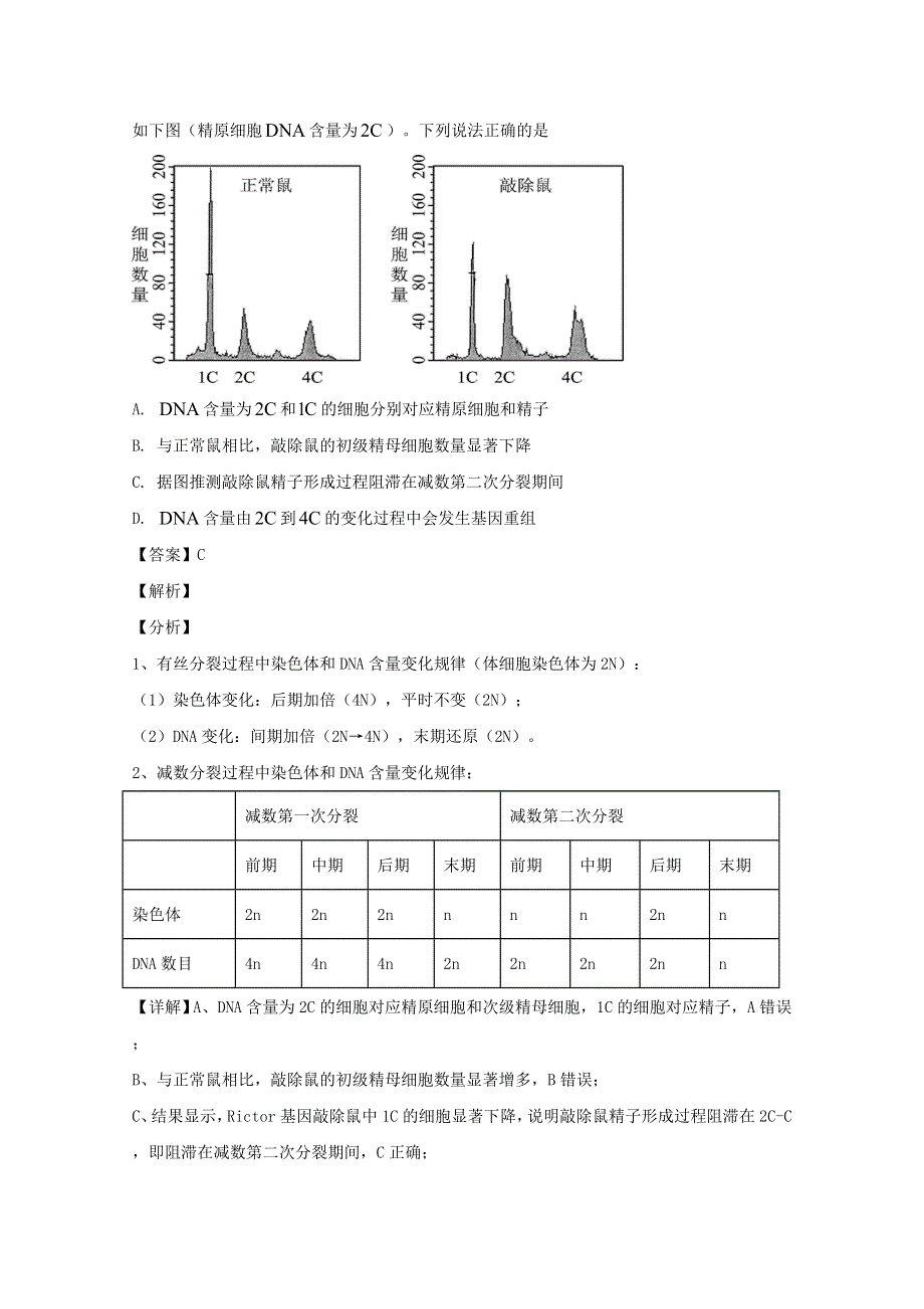 江西省梧州市临川一中2020届高三生物3月线上考试试题（含解析）.doc_第2页