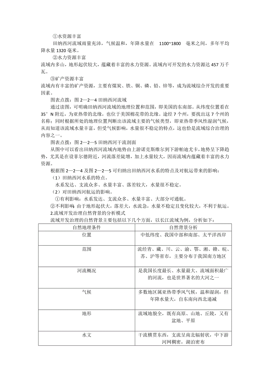 高二中图版地理必修3同步导学案2-2美国田纳西河流域的治理.doc_第3页