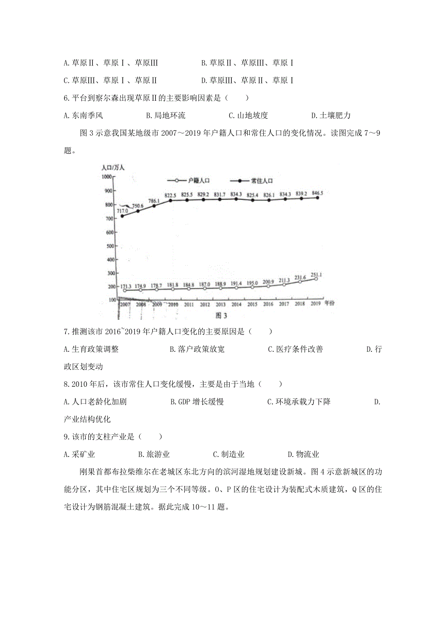 2021年普通高等学校招生全国统一考试地理试题（山东卷无答案）.doc_第3页