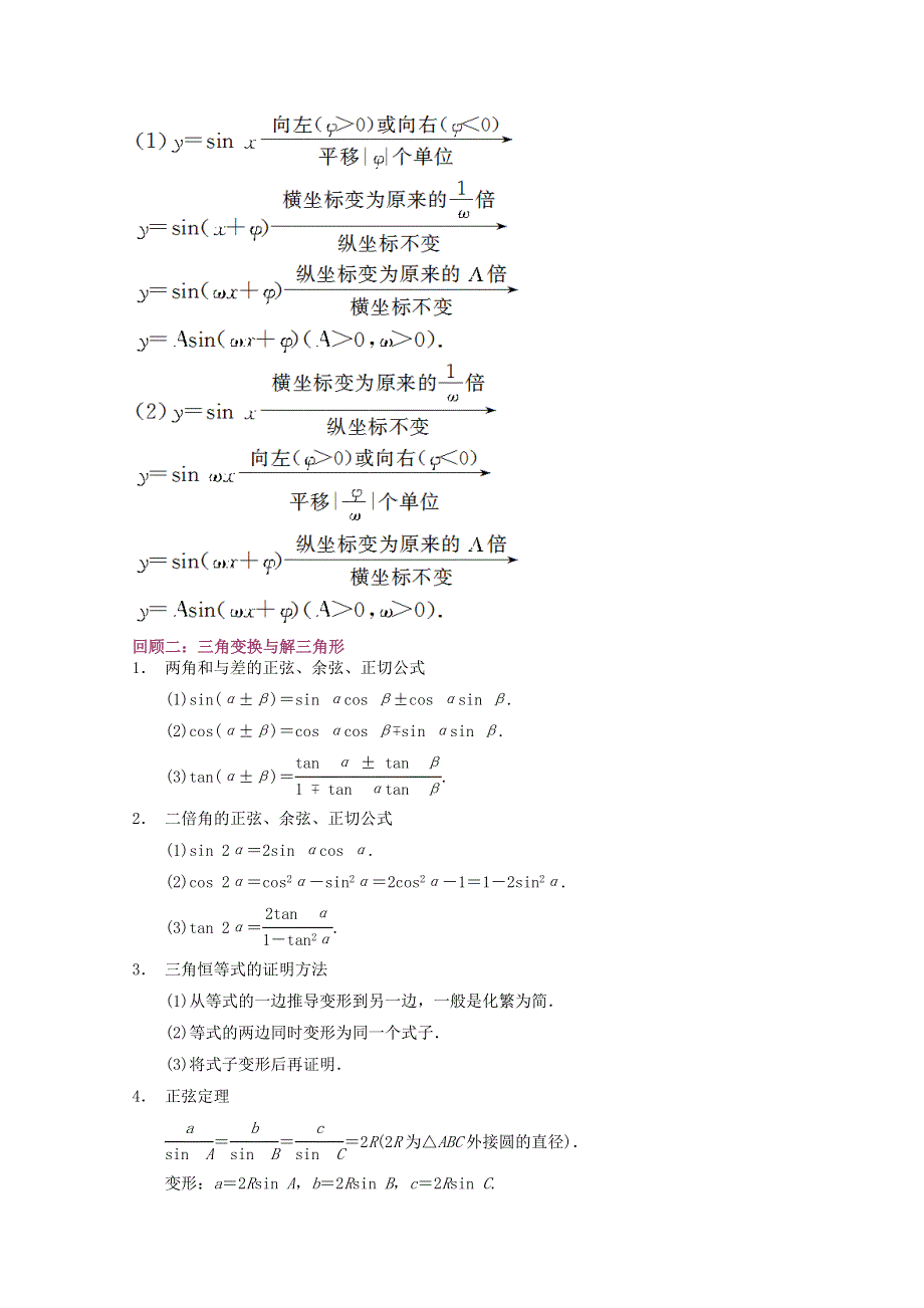 2016年高考数学（理）自由复习步步高系列 专题04 三角函数与三角形（通用版）（解析版） WORD版含解析.doc_第2页